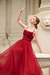 Kristen Maxi Bustier Tulle Dress